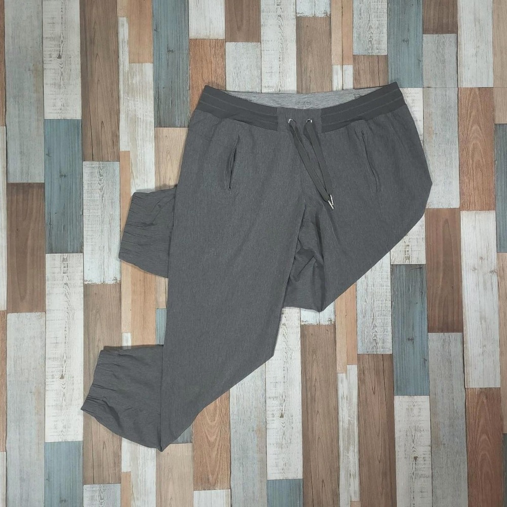 Calvin Klein‎ Performance Quick Dry Joggers Gray Ruched Cuff Athletic Pants L